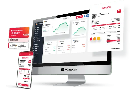Main image showcasing Vyapar billing software